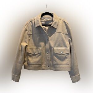 Worn once - Oatmeal color utility jacket, size XL